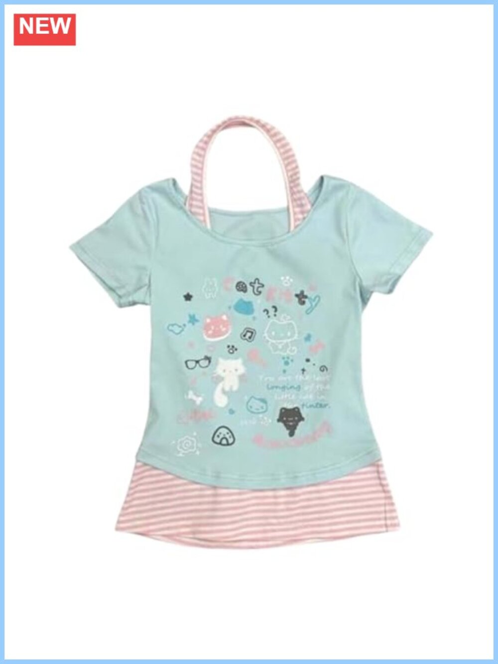 Kawaii Cutecore Harajuku Y2K Graphic Tee Short Sleeve Preppy Alt Goth Emo Top